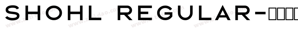 Shohl Regular字体转换